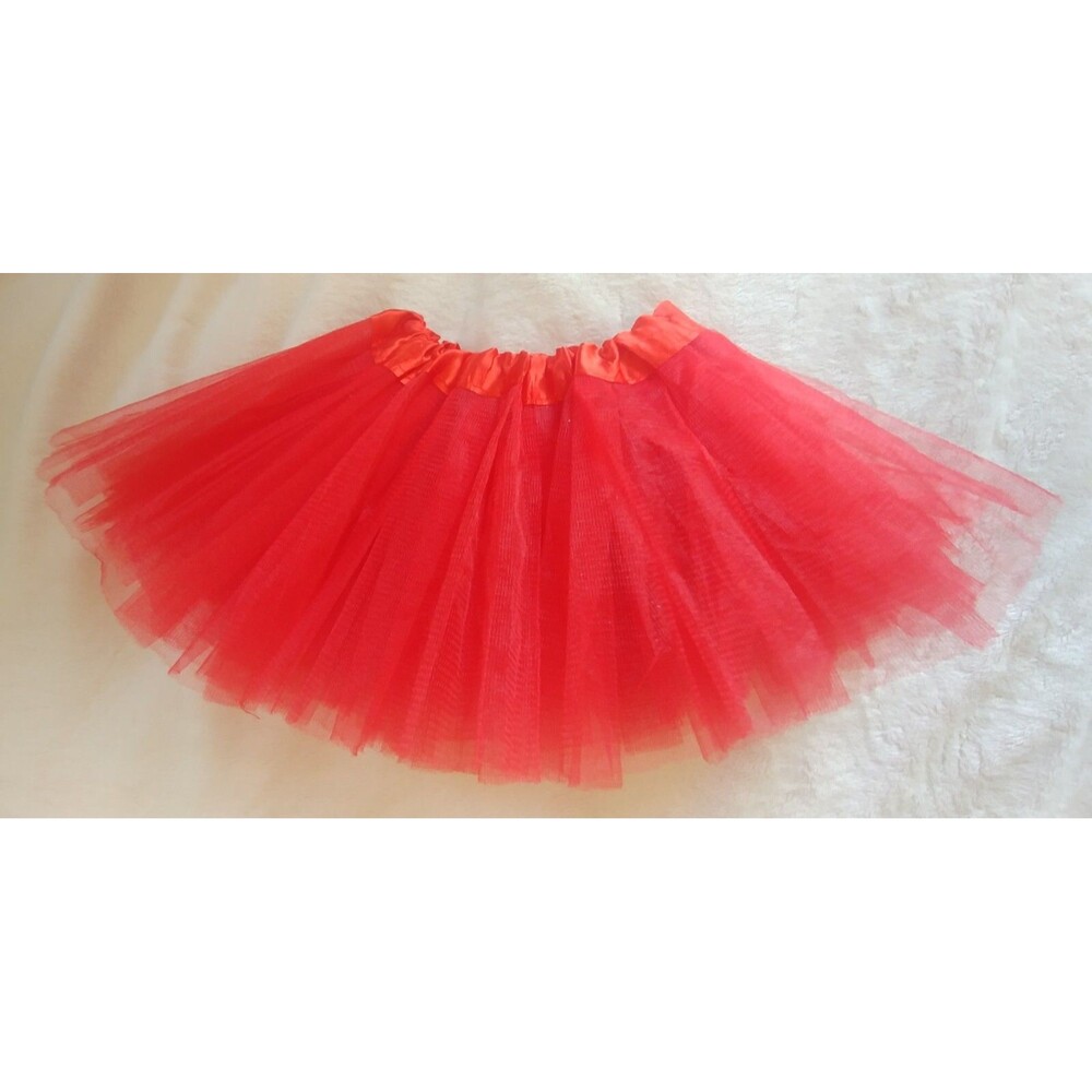 Skirt 6 to 9 months Girls Red Hearts TuTu baby tooling Ruffle